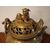 Antique small French brass incense burner from the 1800s