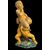 Scultura in maiolica policroma con due fanciulli che reggono un fauno.Nicola Giustiniani.Napoli.