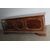 Antica cassapanca in noce massello reggiana epoca XVII sec con losanghe . mis 173 x 61 . h 68