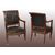 Antique pair of French Empire style armchairs from the 1800s in mahogany wood with bronzes