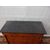 Empire style walnut chest of drawers with black marble, 19th century