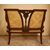 Antique English sofa from the 1800s, Victorian style, in mahogany