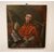 Antique French oil on board from the 1800s depicting the Pope wearing the Tabarro