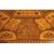 Antique English table with exotic taste from the 1800s, richly inlaid with animals and figures