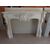 CARRARA WHITE MARBLE FIREPLACE LOUIS XV STYLE FRANCE cm 150xW42xH110