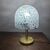 Vintage Murano Vistosi lamp from the 70s. Murrine glass and brass structure. Dimensions: H 50 cm, diameter 32 cm.