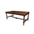 Large early 1800s French walnut table with carvings