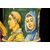 Boccale in maiolica con decoro a personaggi detti ‘cantori’.Manifattura Minghetti,Bologna.