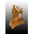 1800s Parisian Empire Table Clock "Man with Lyre"