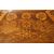 Antique English table with exotic taste from the 1800s, richly inlaid with animals and figures