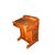English Davenport writing desk from the 1800s with Victorian inlays