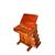 English Davenport writing desk from the 1800s with Victorian inlays