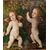 Pair of panel paintings (Venice) Children playing