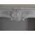 CARRARA WHITE MARBLE FIREPLACE LOUIS XV STYLE FRANCE cm 150xW42xH110