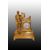 1800s Parisian Empire Table Clock "Man with Lyre"