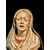 Polychrome wooden sculpture with glass eyes depicting Our Lady of Sorrows. Naples.