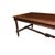 Large early 1800s French walnut table with carvings