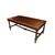 Large early 1800s French walnut table with carvings