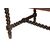 Large early 1800s French walnut table with carvings