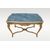 Antique Louis XV style gilded coffee table from the 1800s with green Alps marble top