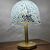 Vintage Murano Vistosi lamp from the 70s. Murrine glass and brass structure. Dimensions: H 50 cm, diameter 32 cm.
