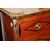 Late 1800s French Cinquino in Napoleon III style with bronze applications and marble top