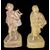 Coppia di sculture in terracotta raffigurante contadini.Firma Cav.G.Vaccaro.(1807-1889)Caltagirone.