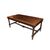 Large early 1800s French walnut table with carvings