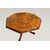 Antique English table with exotic taste from the 1800s, richly inlaid with animals and figures