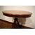 Antique oval table from the 1800s, Louis Philippe style, in mahogany feather.