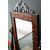 Antique tilting mirror from the 1800s in walnut wood with Northern European inlays