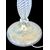 Floor lamp in transparent diamond glass, slightly iridescent. Barovier & Toso. Murano.