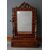 Antique tilting mirror from the 1800s in walnut wood with Northern European inlays
