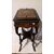 Precious ice-carrier coffee table, inlaid flower box, ebonized Napoleon III style, France, 19th century