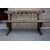 Panca del '600 in legno intagliato restaurata