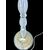 Floor lamp in transparent diamond glass, slightly iridescent. Barovier & Toso. Murano.