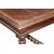 Large early 1800s French walnut table with carvings