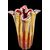 Large submerged heavy glass vase 'cordonato oro'. Barovier e Toso. Murano.