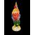 Large multicolored heavy glass rooster with gold inclusions. Aldo Nason for A.Ve.M, Murano