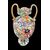 Large vase with 'giant murrine' with two handles. A.Ve.M. Murano