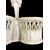 Earthenware oil cruet with neoclassical figure. Benucci and Latti. Pesaro.