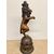 Antica scultura in bronzo, leone, '900, 82x30cm