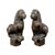 Pair of small bronze sculptures - Grotesque Lions. Italy, 18th-19th century.