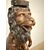 Antica scultura in bronzo, leone, '900, 82x30cm