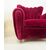 Pair of armchairs 1940 - burgundy velvet