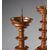 Coppia di candelieri ad anelli in bronzo