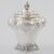 Coppia di zuccheriere con coperchi in argento sterling Regina Vittoria, J E Terrey & Co (John Edward Terry), Londra, 1840