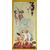 Two-body trumeau in lacquered and painted wood. Rome, 18th century.