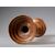 Coppia di candelieri ad anelli in bronzo