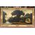 Italian painter (19th-20th century) - River landscape with woods and town.